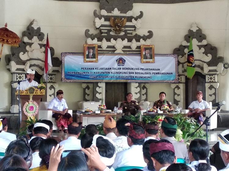 Sosialisasi  Zona Integritas dan Prioritas Pembangunan  RKPD  Kabupaten Klungkung Tahun 2020